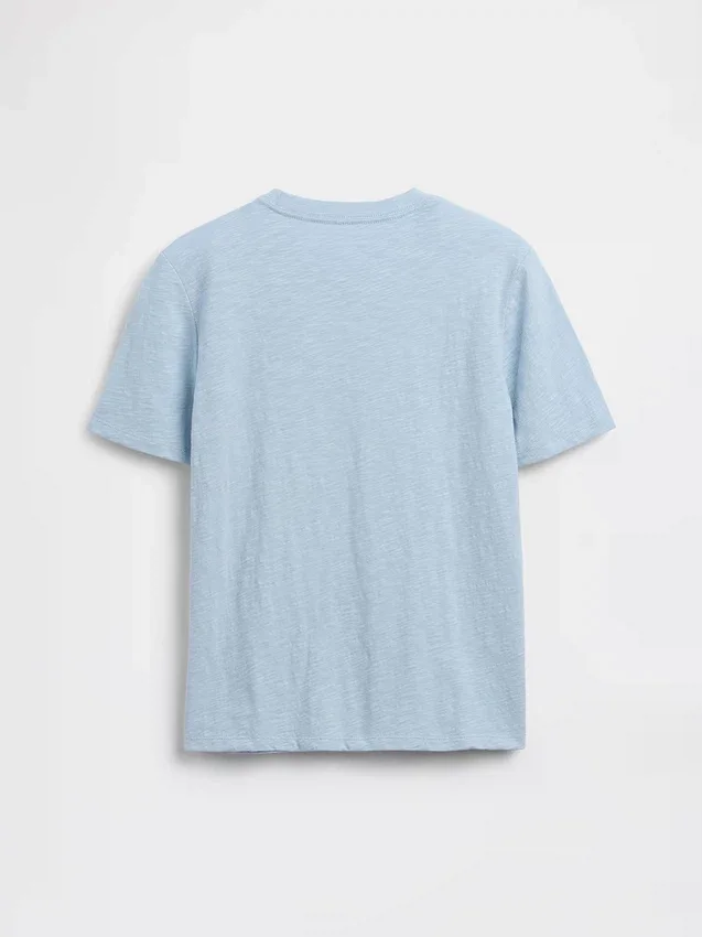 T-shirt med ficka i ekologisk bomull för barn