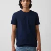 T-shirt med ficka i ekologisk bomull för vuxna