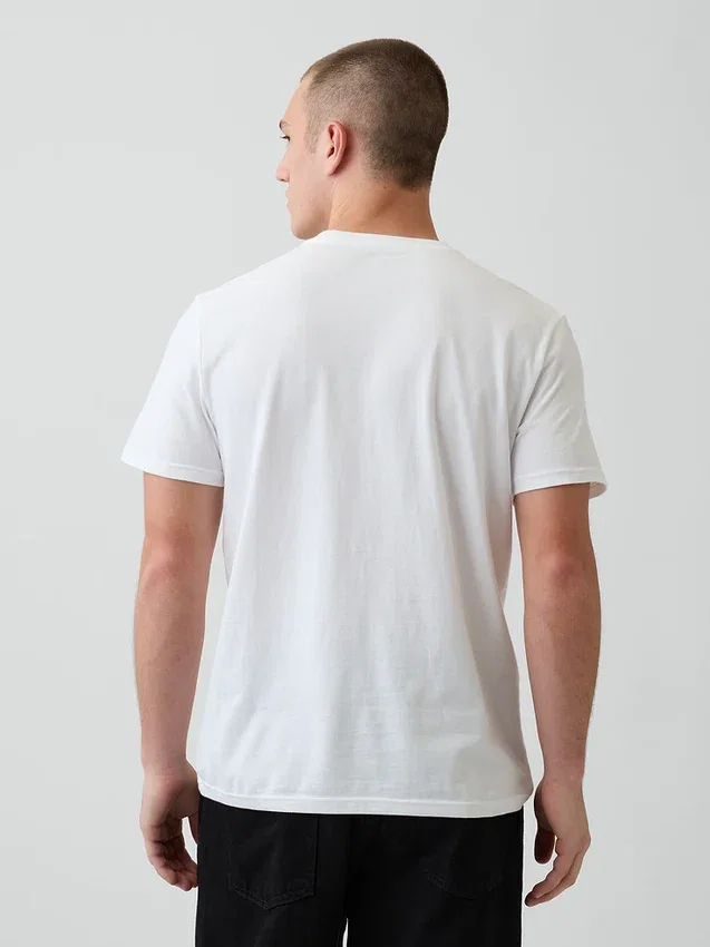 T-shirt med ficka i ekologisk bomull för vuxna
