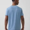 T-shirt med ficka i ekologisk bomull för vuxna