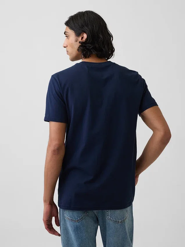 T-shirt med ficka i ekologisk bomull för vuxna