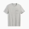T-shirt med ficka i ekologisk bomull för vuxna
