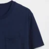 T-shirt med ficka i ekologisk bomull för vuxna
