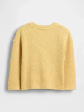 T-shirt med ficka i kraftig ribbstickning för Baby & Småbarn