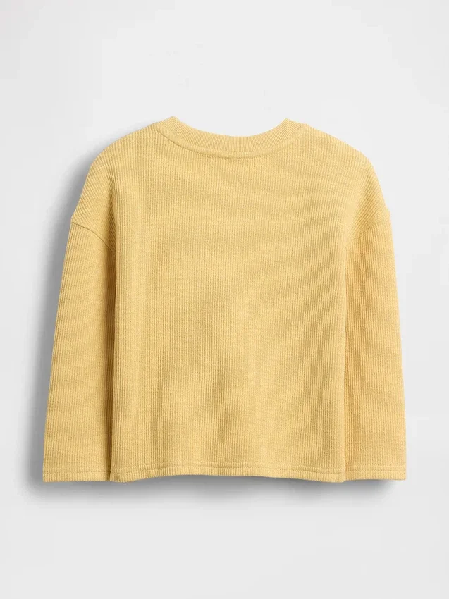 T-shirt med ficka i kraftig ribbstickning för Baby & Småbarn