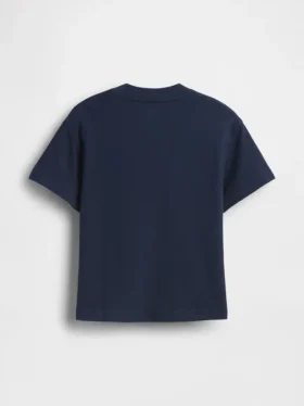 T-shirt med ficka och henleykrage för Baby & Småbarn