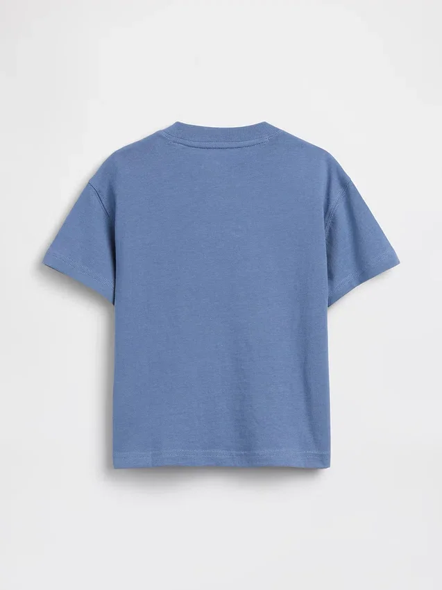 T-shirt med ficka och henleykrage för Baby & Småbarn