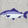T-shirt med fiskmotiv för småbarn
