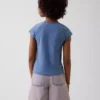 T-shirt med fyrkantig halsringning för barn