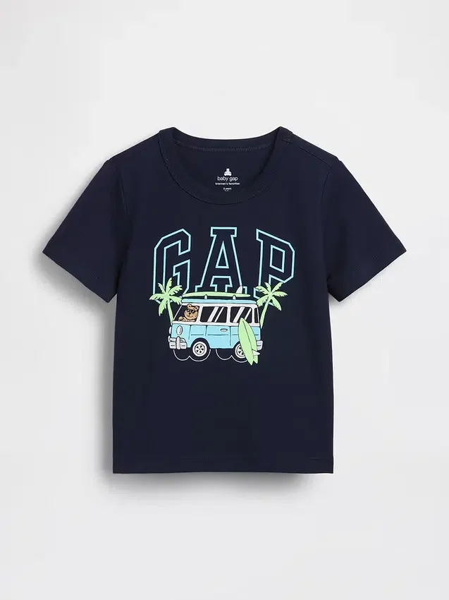 T-shirt med grafiskt logo för Baby & Småbarn