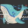 T-shirt med ”Its a Whale”-motiv för småbarn