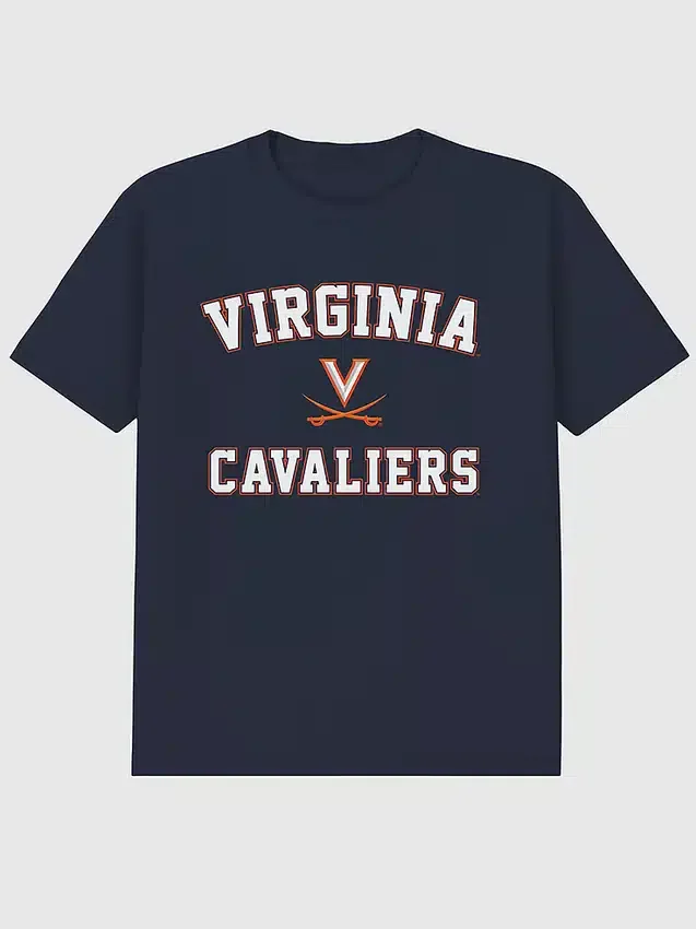T-shirt med klassisk grafisk motiv från University of Virginia