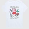 T-shirt med kort ärm och Peppa Pig-motiv ”Dinosaur Expert” för småbarn