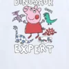 T-shirt med kort ärm och Peppa Pig-motiv ”Dinosaur Expert” för småbarn