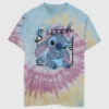 T-shirt med Lilo och Stitch-motiv i tie-dye-stil för barn