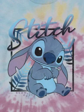 T-shirt med Lilo och Stitch-motiv i tie-dye-stil för barn
