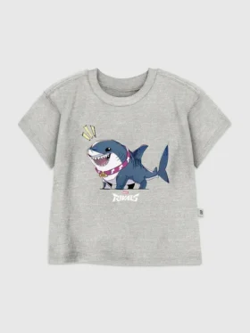 T-shirt med ”Marvel Rivals Jeff the Shark”-motiv för småbarn