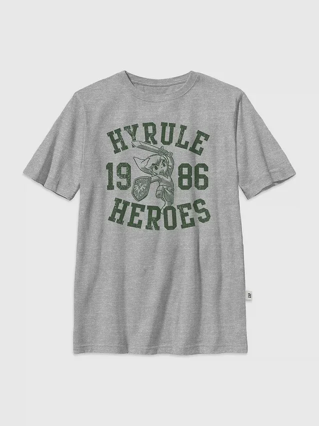 T-shirt med motiv från Nintendo Zelda Hyrule Heroes för barn