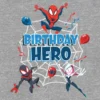 T-shirt med motiv: Spiderman Birthday Hero för småbarn