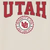T-shirt med mörk grafisk bild av University of Utahs universitetsvapen