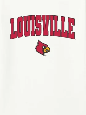 T-shirt med mörkt tryck av University of Louisvilles Arch Logo