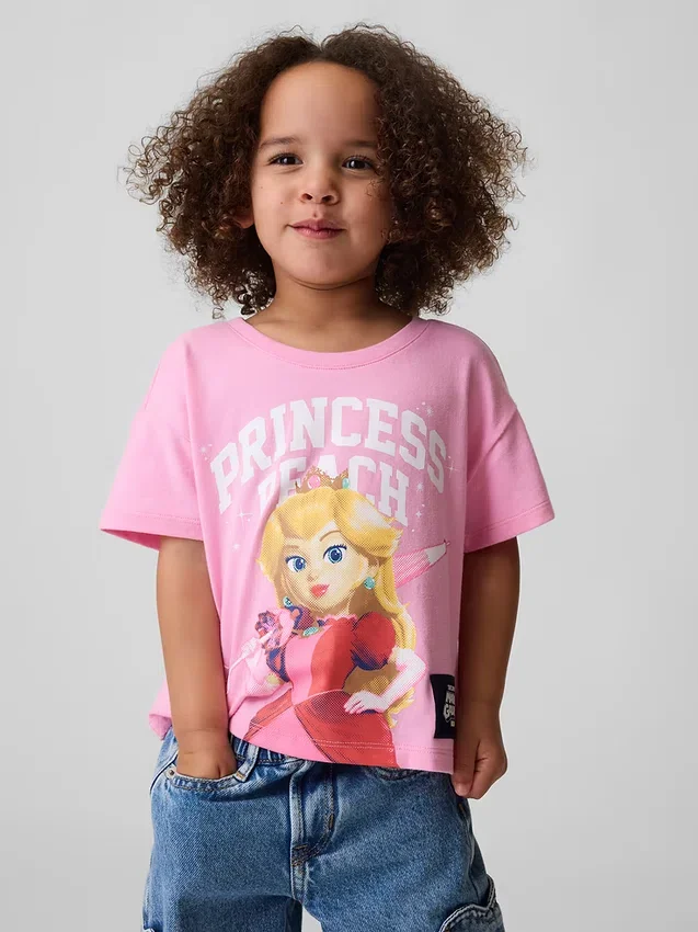 T-shirt med Princess Peach-motiv för småbarn