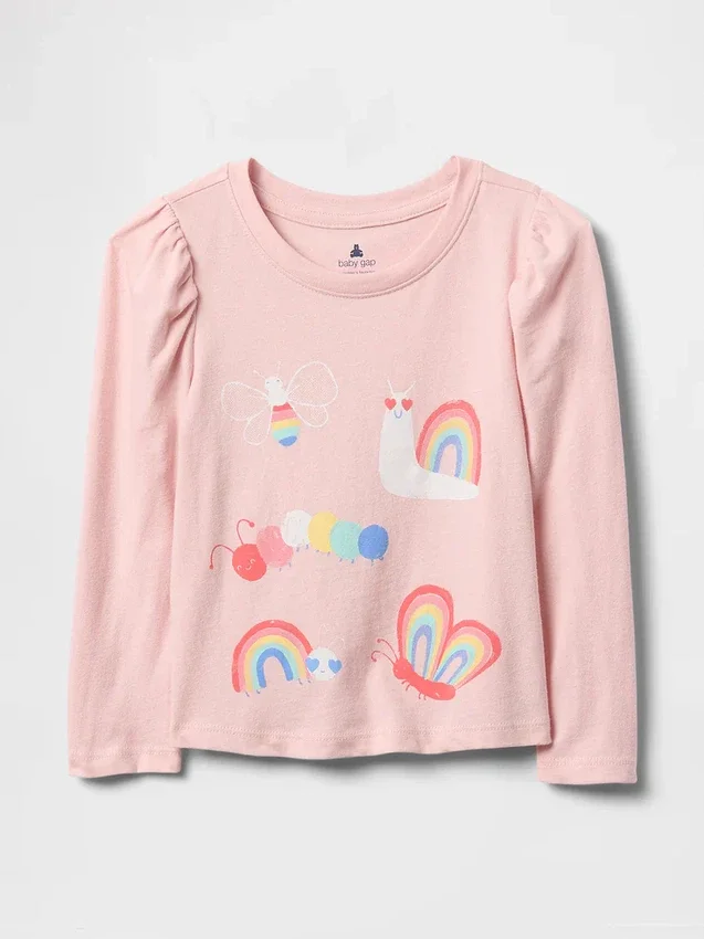 T-shirt med puffärmar för Baby & Småbarn – mixa och matcha