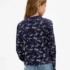 T-shirt med ribbad hög hals för barn