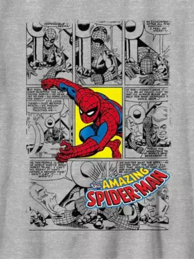 T-shirt med Spider-Man-serietidningsomslag för barn