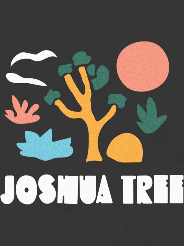 T-shirt med tryck av Joshua Tree för småbarn