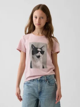 T-shirt med tryck för barn