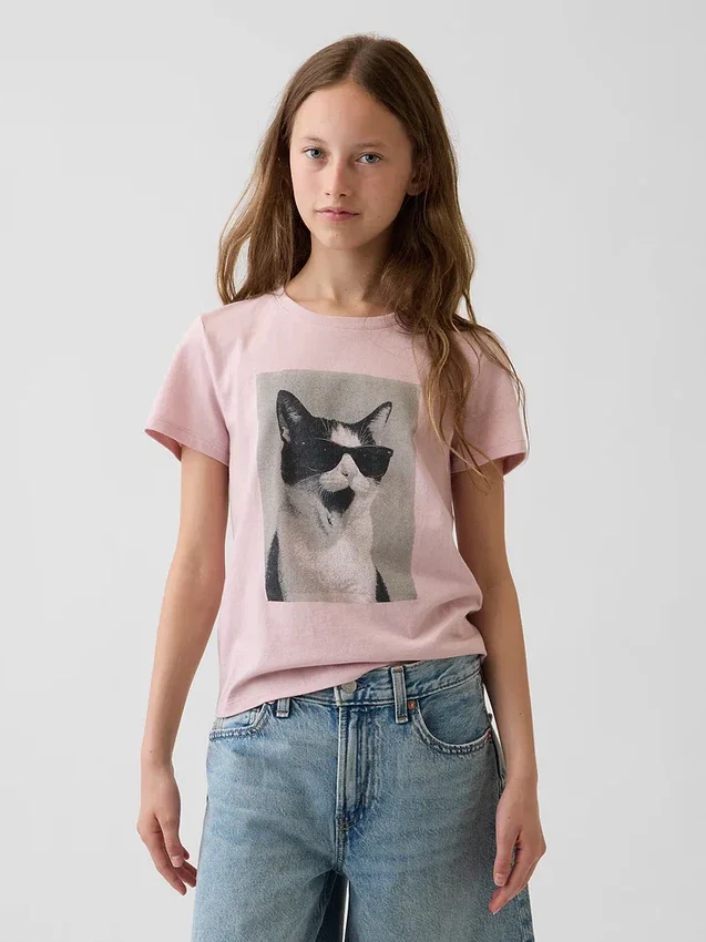 T-shirt med tryck för barn