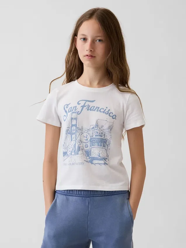 T-shirt med tryck för barn