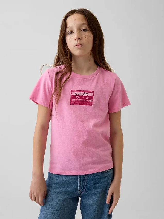 T-shirt med tryck för barn