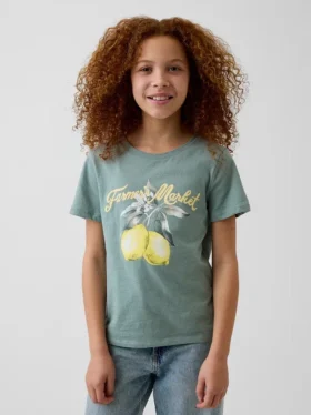 T-shirt med tryck för barn