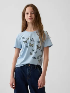 T-shirt med tryck för barn