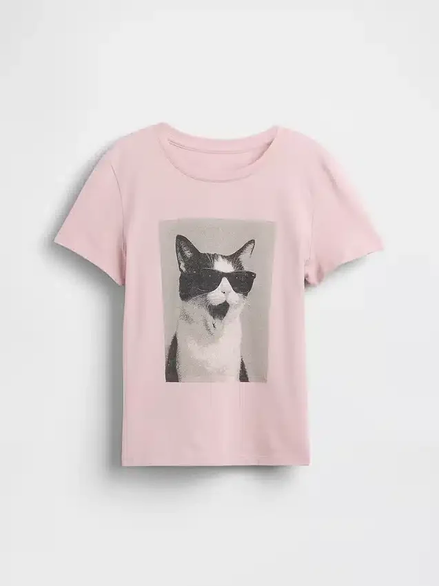 T-shirt med tryck för barn