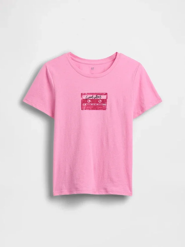 T-shirt med tryck för barn