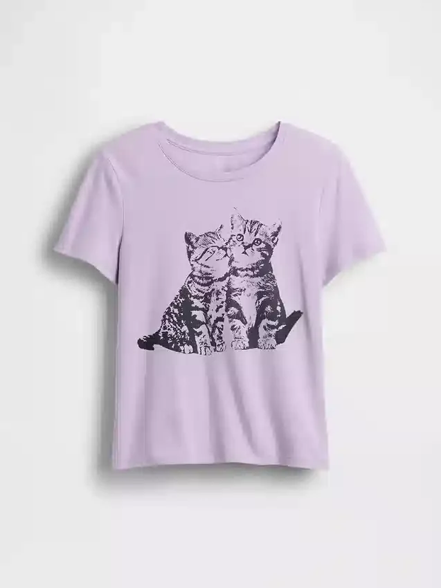 T-shirt med tryck för barn