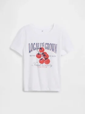 T-shirt med tryck för barn