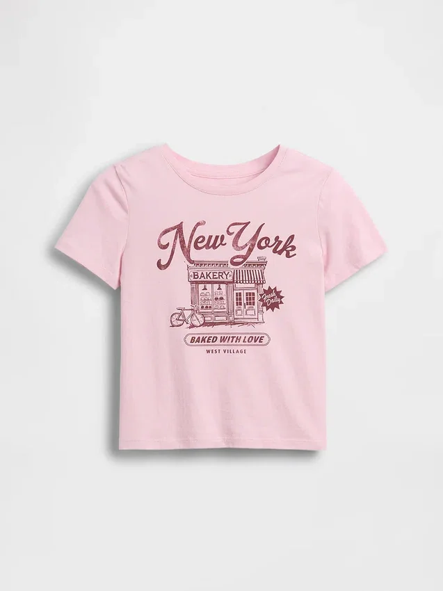 T-shirt med tryck för barn