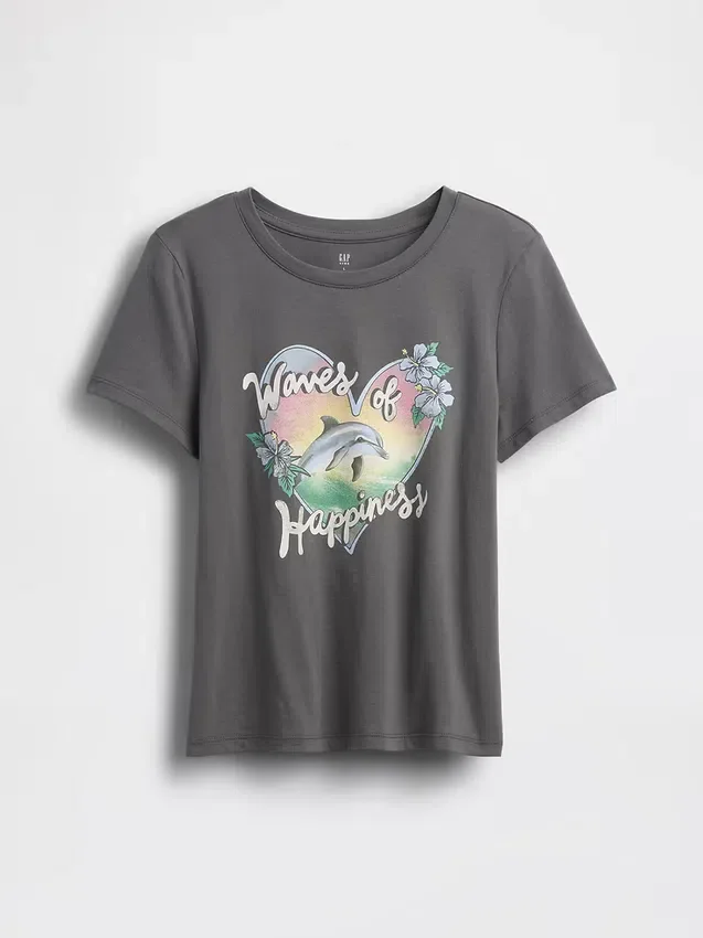 T-shirt med tryck för barn