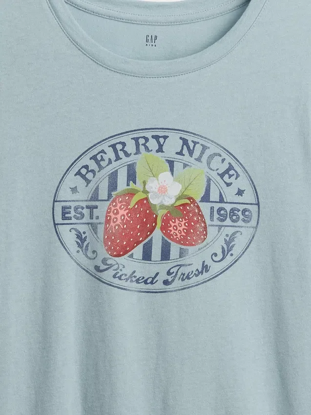 T-shirt med tryck för barn