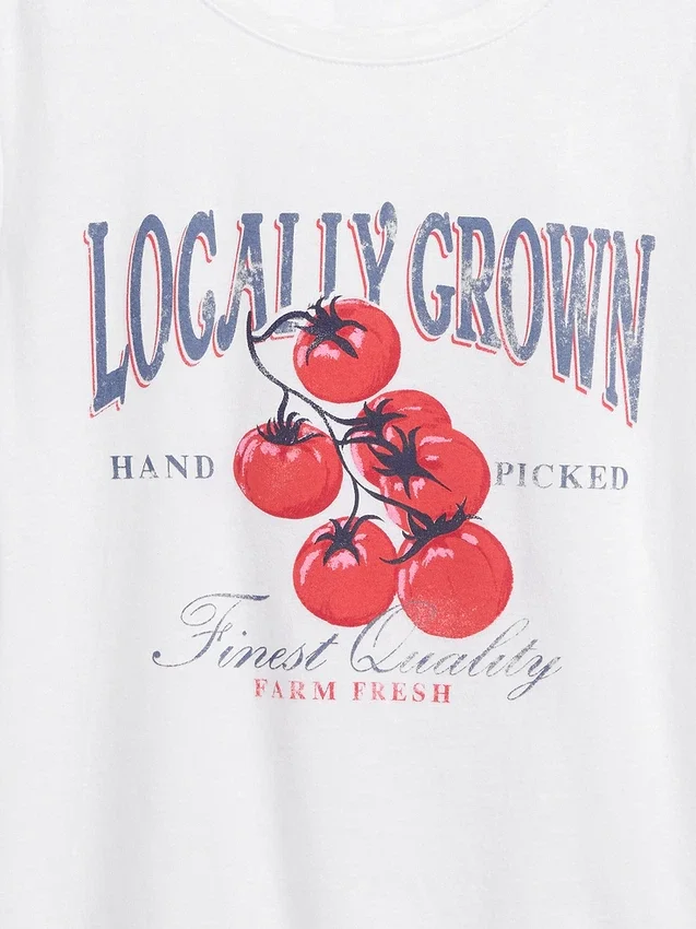 T-shirt med tryck för barn