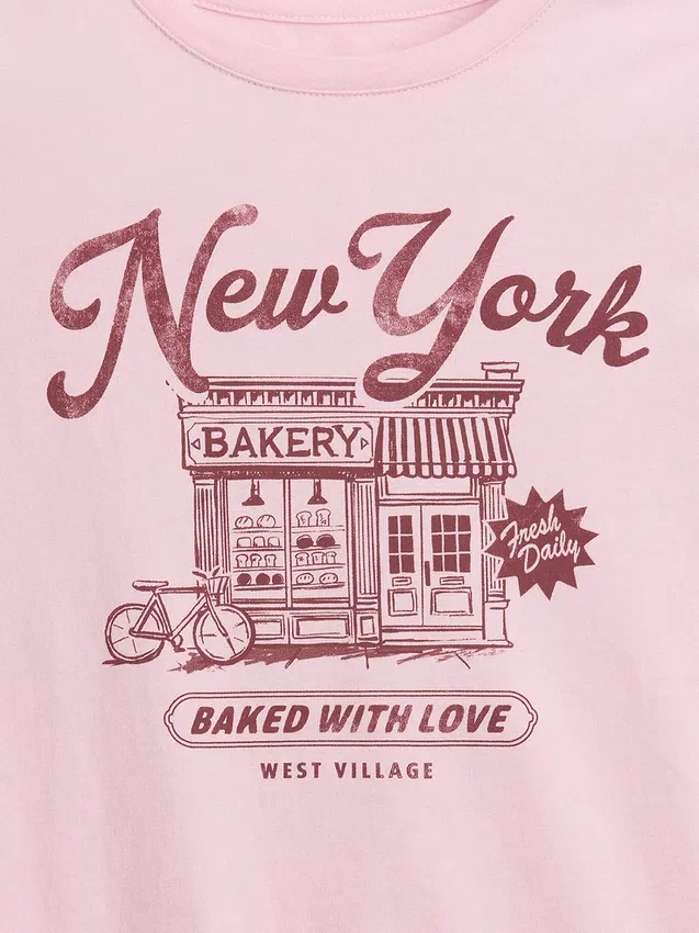T-shirt med tryck för barn