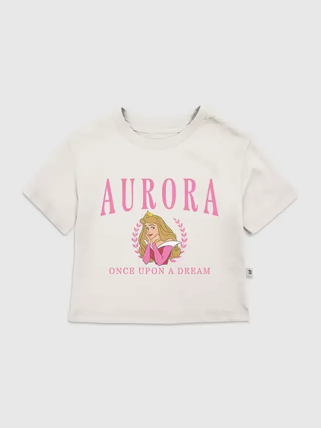 T-shirt med tryck för småbarn: Aurora Collegiate