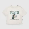 T-shirt med tryck för småbarn: Jasmine Collegiate
