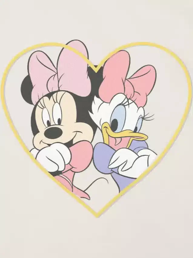 T-shirt med tryck för småbarn: Minnie och Daisy – bästa vänner