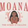 T-shirt med tryck för småbarn – Moana Collegiate