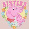 T-shirt med tryck för småbarn: Peppa Pig Sisters